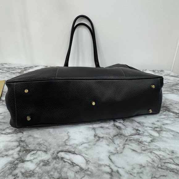 Cristian Genuine Leather Black Tote Bag – Made in Italy - Picture 5 of 10